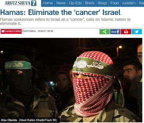 El nuevo y “moderado” Hamas: “Hay que destruir el cancer de Israel”