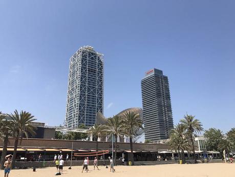 Plan con niños en el Front Marítim de la Barceloneta