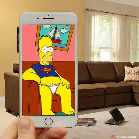 Este fotógrafo trae a Los Simpson al mundo real con su móvil