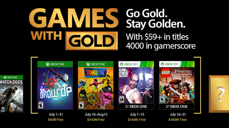 Se confirman los títulos del Xbox Live Gold de julio 2017