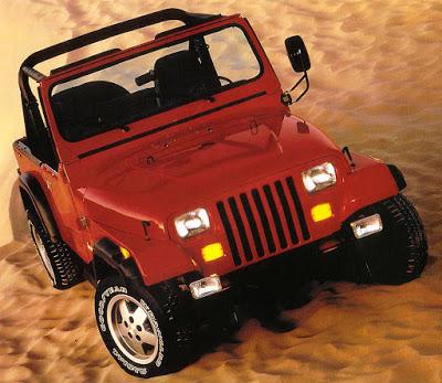 El Jeep YJ Wrangler del año 1987
