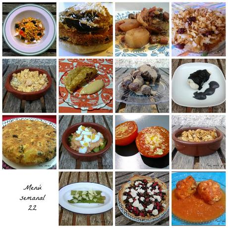 Menú semanal 22 Menú semanal 22