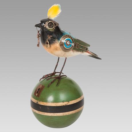 Jim & Tori: Mullanium, esculturas steampunk de pájaros cantores