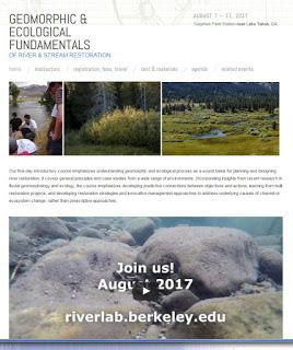 Curso sobre restauración ecológica de ríos en California Curso sobre restauración ecológica de ríos en California