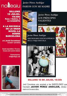 Lunes 10, La literatura de Javier Pérez Andújar en Nollegiu