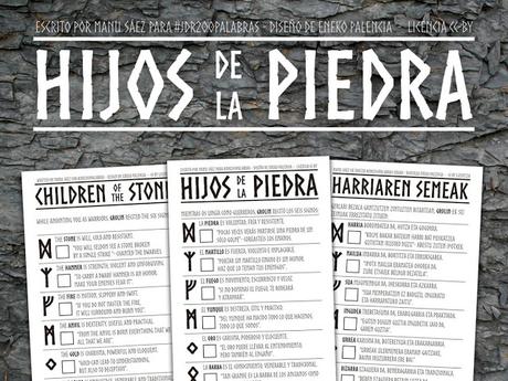 Hijos de la Piedra(Harriaren Umeak) JdR Hijos de la Piedra(Harriaren Umeak) JdR