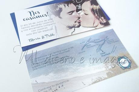 Invitaciones de boda playa