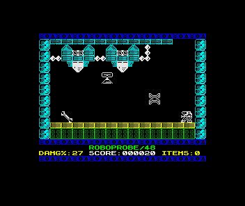 Prueba 'Roboprobe/48', un nuevo juego para Spectrum creado con AGD Prueba 'Roboprobe/48', un nuevo juego para Spectrum creado con AGD