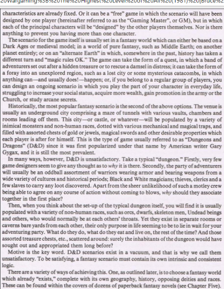 Fantasy Wargaming o el desdén de un JdR hacia los JdR Fantasy Wargaming o el desdén de un JdR hacia los JdR