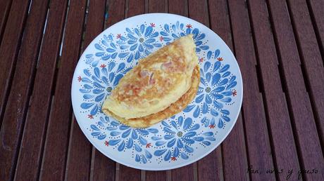 Tortilla de queso y bacon