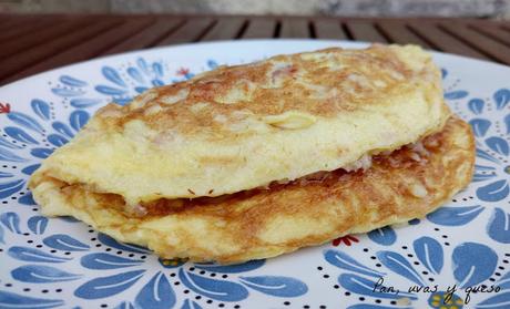 Tortilla de queso y bacon