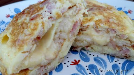 Tortilla de queso y bacon