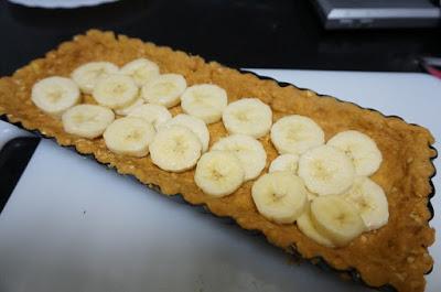 Tarta de chocolate y plátano sin horno