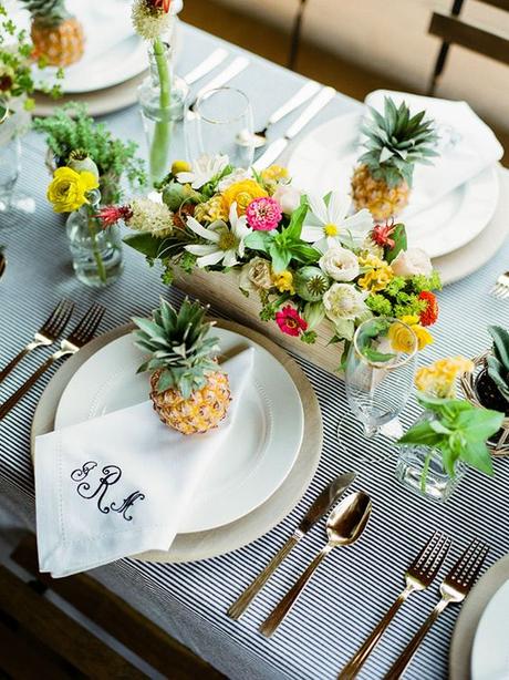 Wedding Inspiration: decoraciones tropicales para bodas de verano