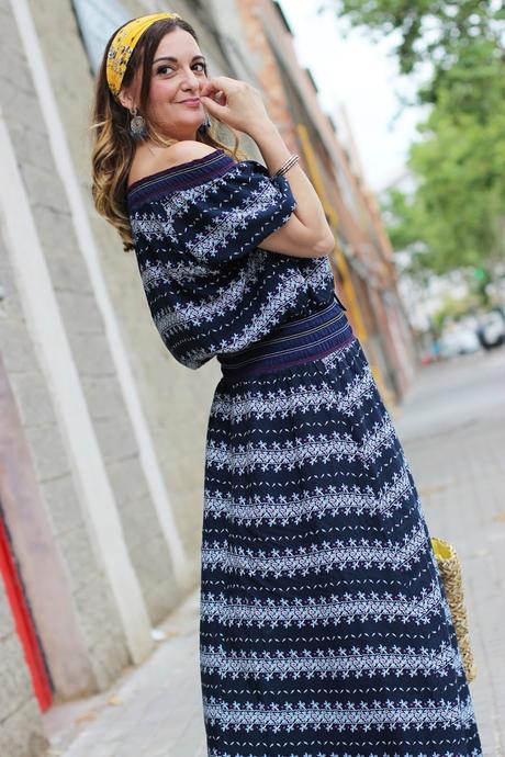 Vestido largo veraniego con aires boho