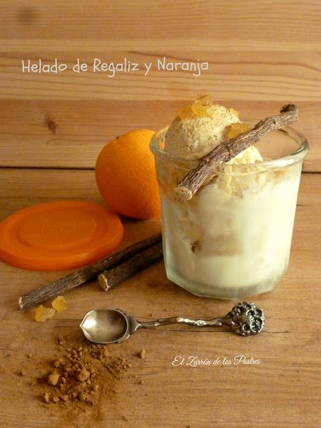 Helado de Naranja con Regaliz