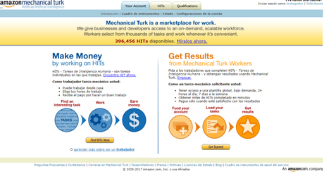 Obtener ingresos extras gracias a Amazon Mechanical Turk