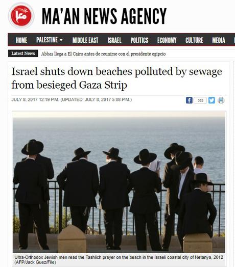 Israel tiene que cerrar playas por la contaminación del ente palestino. Israel tiene que cerrar playas por la contaminación del ente palestino.