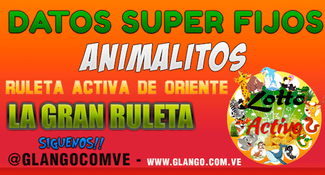 Datos Fijos para la #Lottoactivo #Ruletaactiva #Lagranruleta Hoy Lunes 10/07/17 Datos Fijos para la #Lottoactivo #Ruletaactiva #Lagranruleta Hoy Lunes 10/07/17