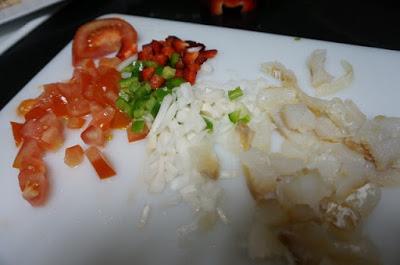 Ensalada de alubias y bacalao