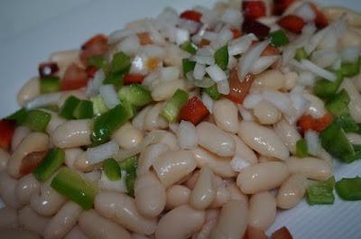 Ensalada de alubias y bacalao