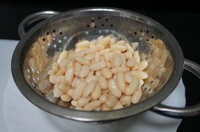 Ensalada de alubias y bacalao