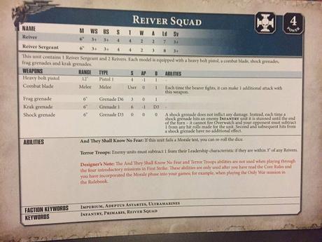 Perfiles de marines de plaga, Reivers y un rumor