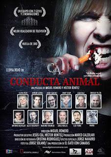 Cartel de la película COnducta Animal, dirigida por Miguel Romero.