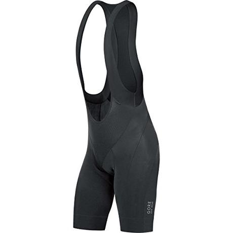 Gore Bike Wear Power+ - Culote corto de ciclismo con tirantes para hombre, color negro, talla M