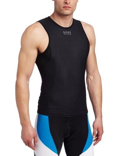 GORE BIKE WEAR Base Layer Windstopper - Camiseta sin mangas de ciclismo para hombre, color negro, talla L