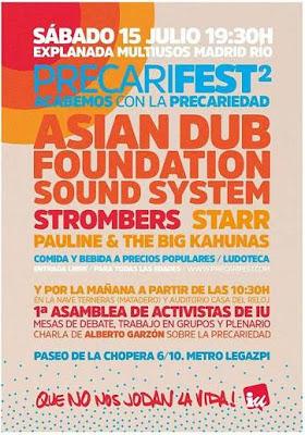 Asian Dub Foundation, gratis este sábado 15 de julio en Madrid Río en el 'Precarifest'