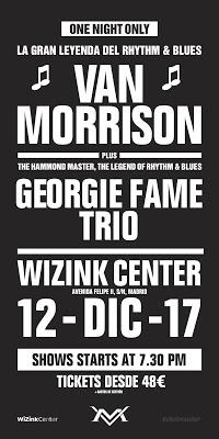 Concierto de Van Morrison el 12 de diciembre en el WiZink Center de Madrid