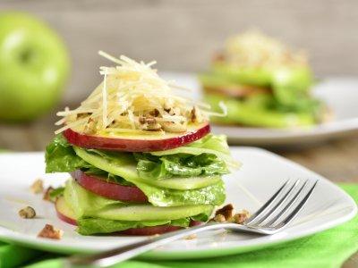 Receta de Ensalada de Manzana Verde y Lechuga