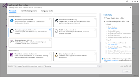 Desarrollo de aplicaciones nativas multipaltaforma en Windows