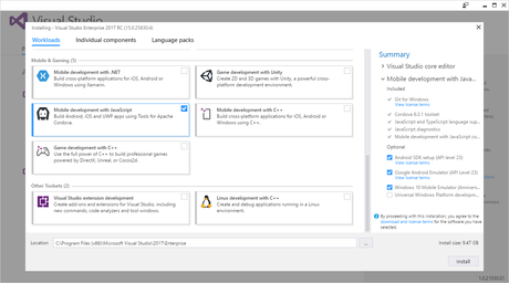 Desarrollo de aplicaciones nativas multipaltaforma en Windows