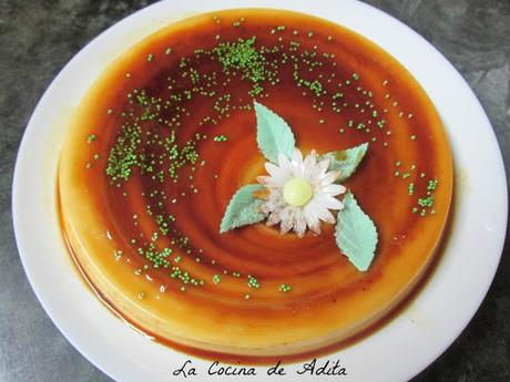 Flan de naranja sin horno