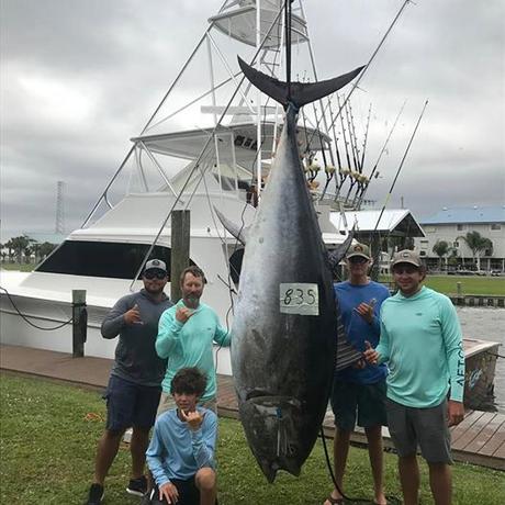 Adolescente de 115 libras atrapa un atún de 835 libras