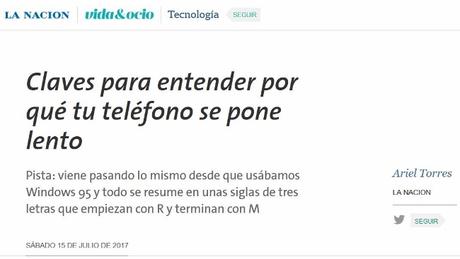 Claves para entender por qué tu teléfono se pone lento Claves para entender por qué tu teléfono se pone lento