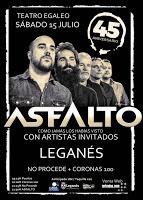 Concierto de Asfalto, No procede y Coronas 100 en Leganés