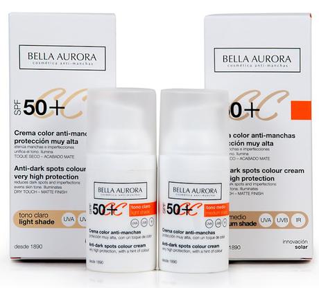 Piel Bonita y Protegida con la Nueva CC Cream SPF50+ de Bella Aurora