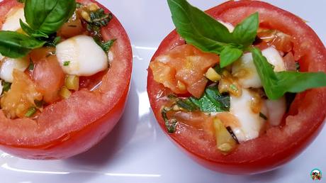 Tomates con mozzarella Tomates con mozzarella