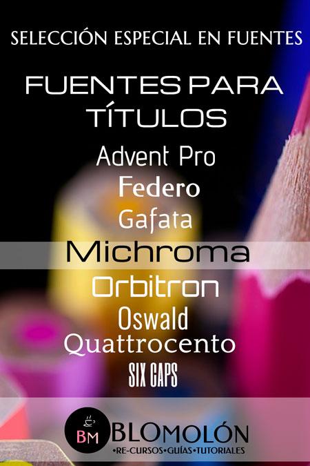 Selección Especial De Fuentes Selección Especial De Fuentes