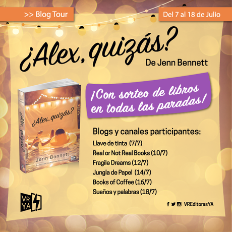 Blog tour: ¿Alex, quizás?, de Jenn Bennett