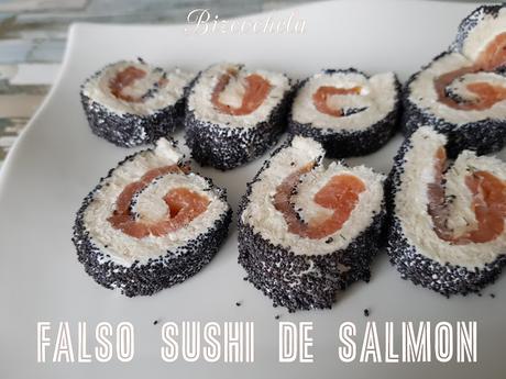 FALSO SUSHI DE SALMÓN FALSO SUSHI DE SALMÓN