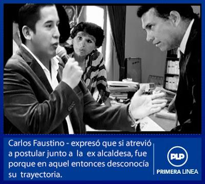 “SI HA COMETIDO ALGO INCORRECTO QUE SEA SENTENCIADA”… Dijo, Carlos Faustino al referirse  a la ex alcaldesa María Montoya