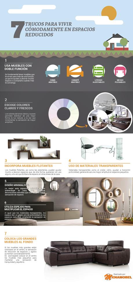 Cómo decorar el hogar en espacios pequeños infografia_espaciosreducidos