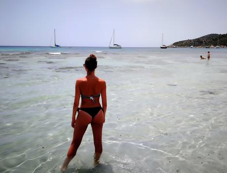 Bikini plateado en Ses Salines Ibiza