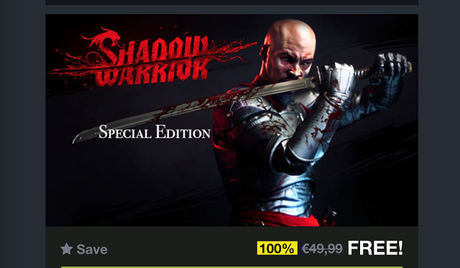 Shadow Warrior Special Edition gratis para PC (Steam) Shadow Warrior Special Edition gratis para PC (Steam)