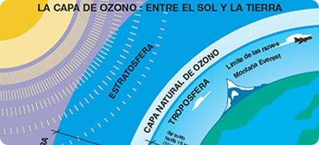 La contaminación del medio ambiente: dióxido de carbono y destrucción de la capa de ozono.