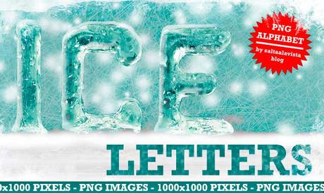 Free & Complete Ice Alphabet - PNG Images